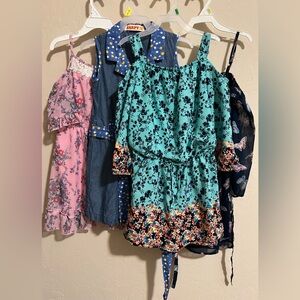 Girls dress and romper
